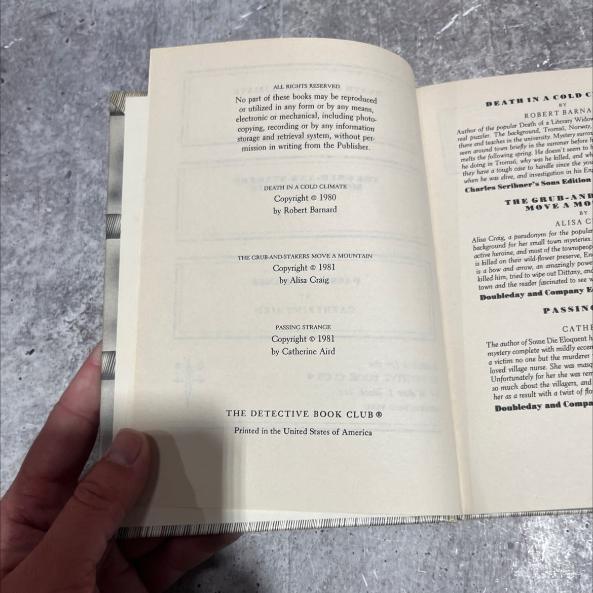 death in a cold climate book, by robert barnard, 1980 Hardcover image 3