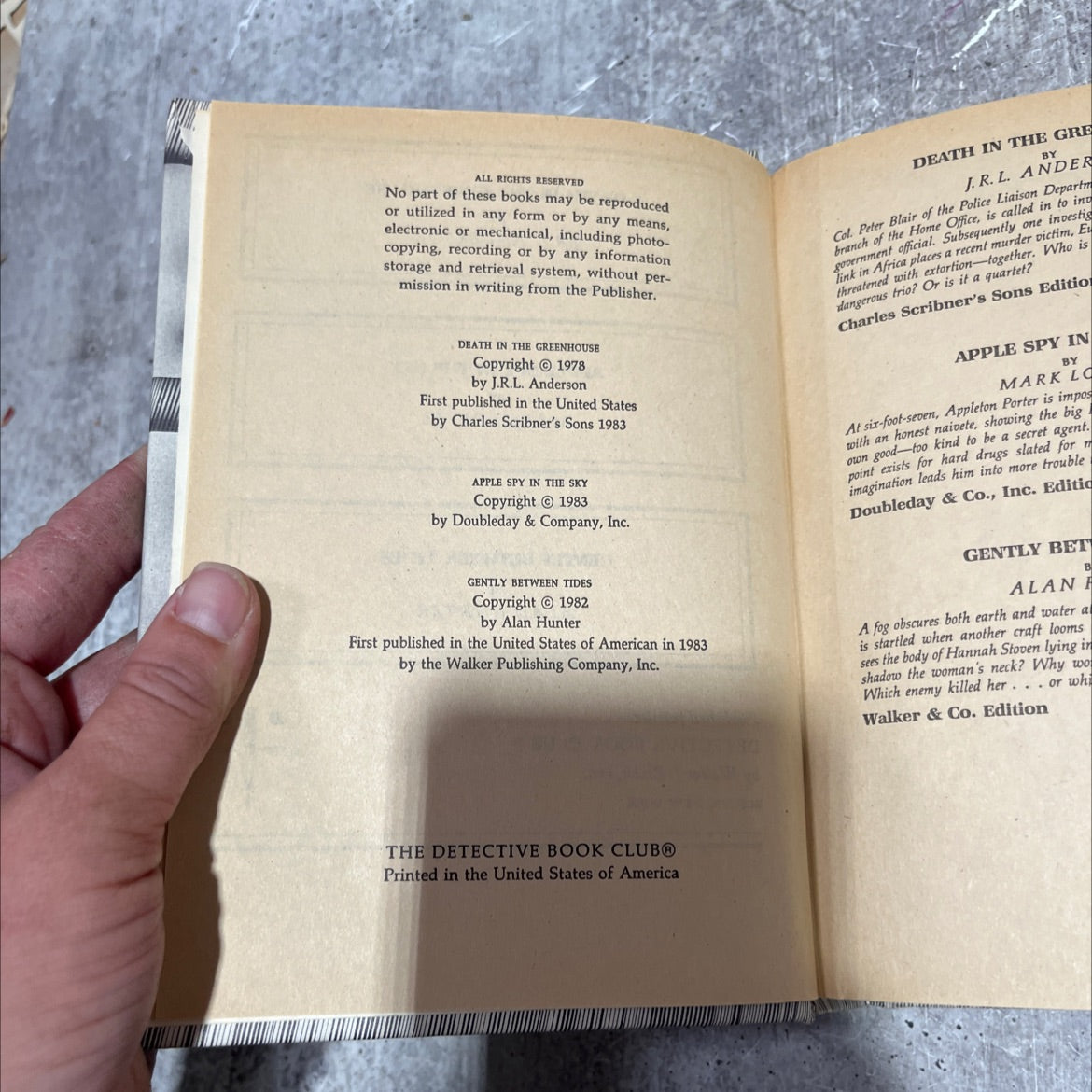 death in the greenhouse book, by J.R.L. Anderson, 1983 Hardcover image 3