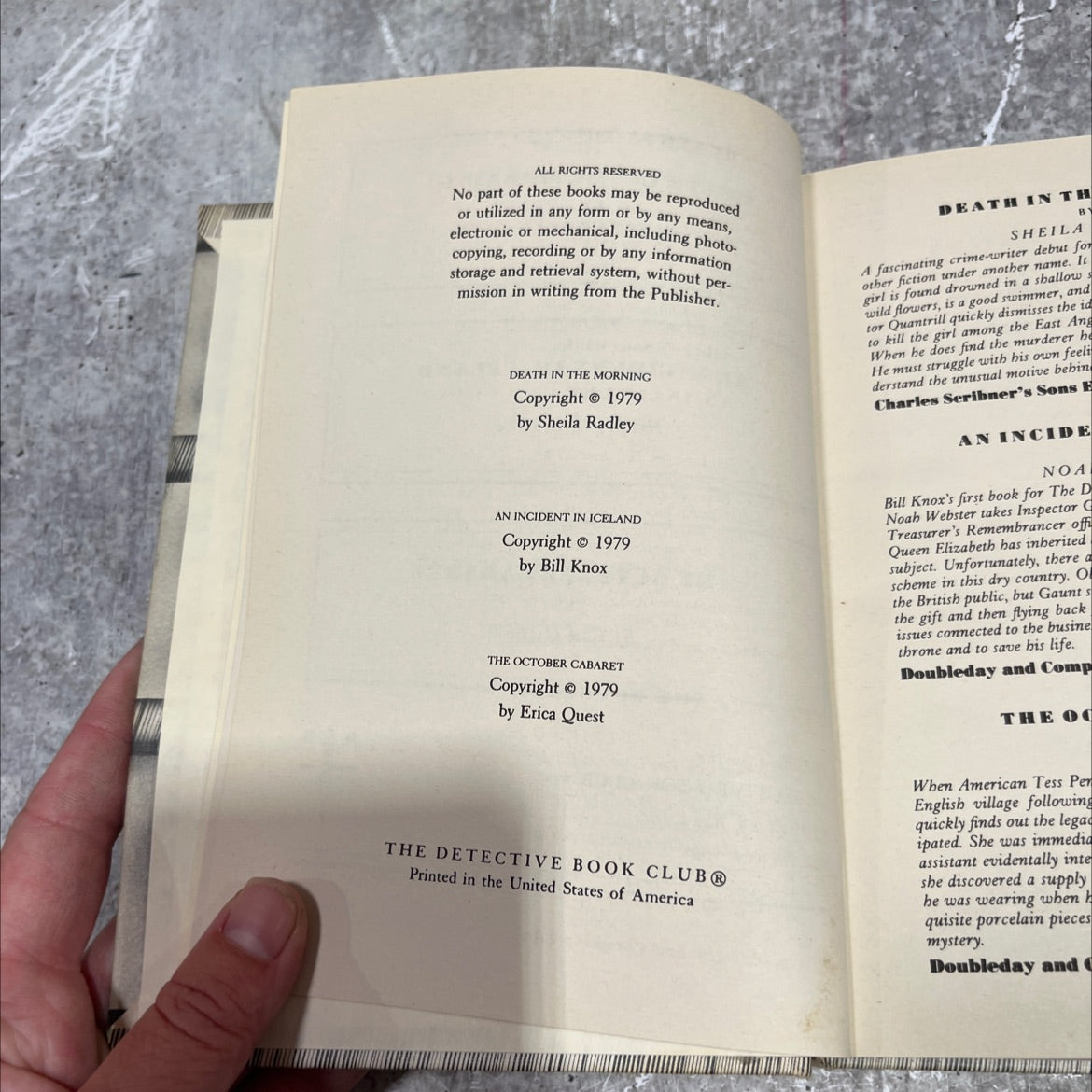 death in the morning book, by sheila radley, 1979 Hardcover image 3