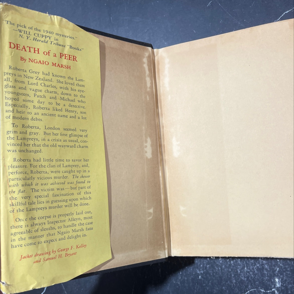 death of a peer book, by ngaio marsh, 1940 Hardcover image 4