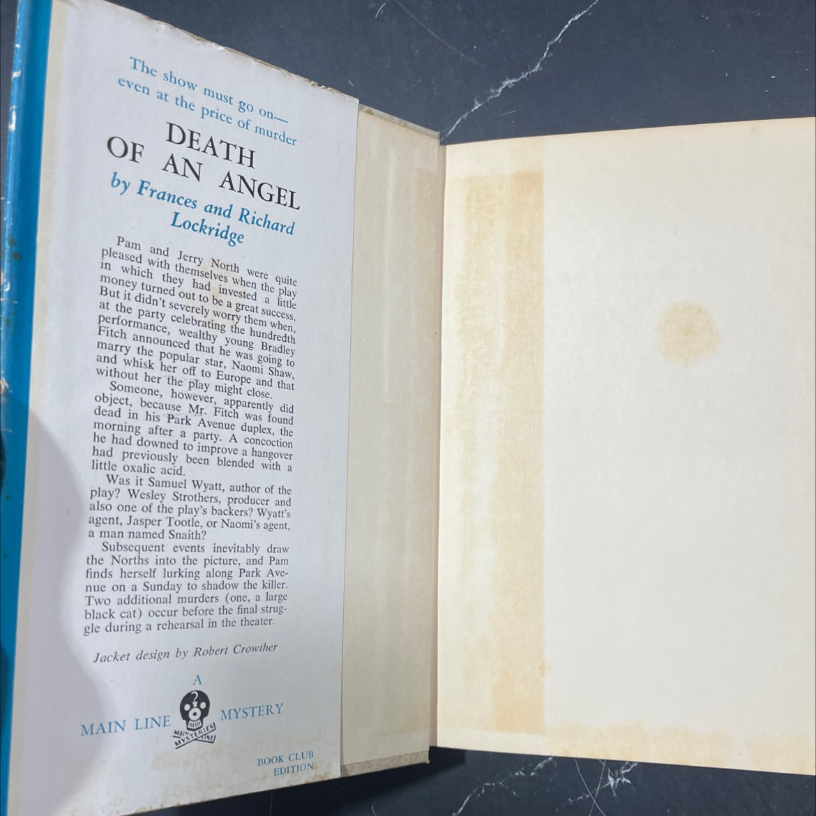 death of an angel a mr. and mrs. north mystery book, by frances and richard lockridge, 1955 Hardcover image 4
