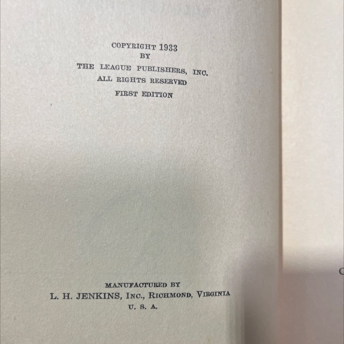 death points a finger book, by will levinrew, 1933 Hardcover image 3