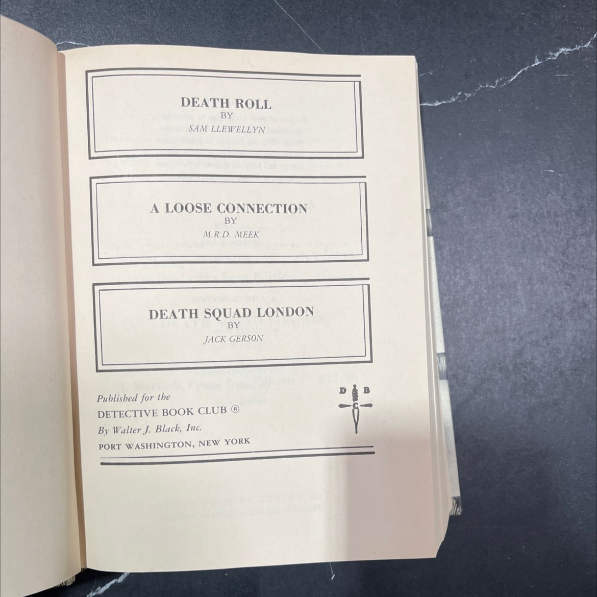 death roll book, by sam llewellyn, 1989 Hardcover image 2