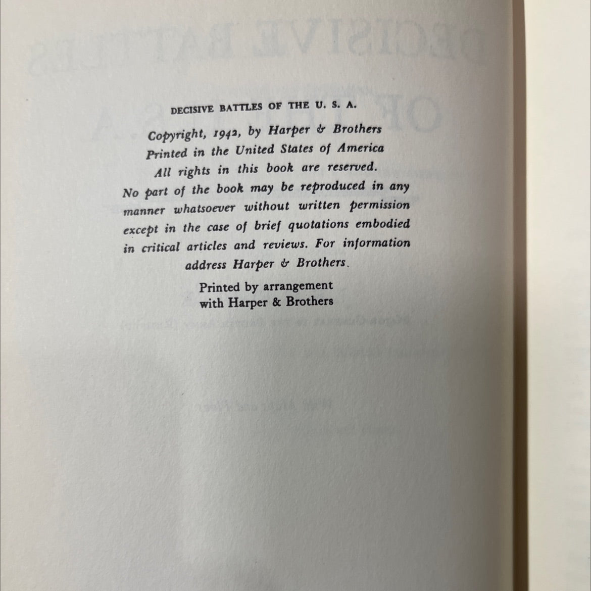 decisive battles of the u.s.a. book, by j. f. c. fuller, 1942 Hardcover image 3