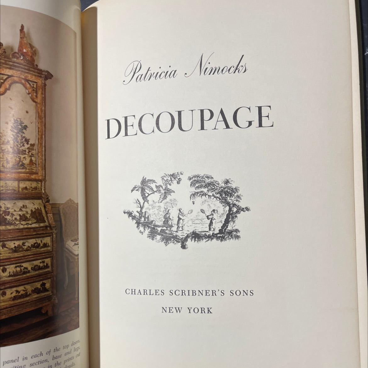 decoupage book, by patricia e. nimocks, 1968 Hardcover image 2