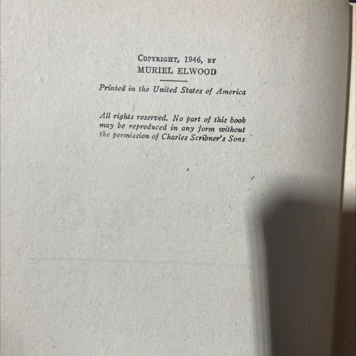 deeper the heritage book, by muriel elwood, 1946 Hardcover image 3