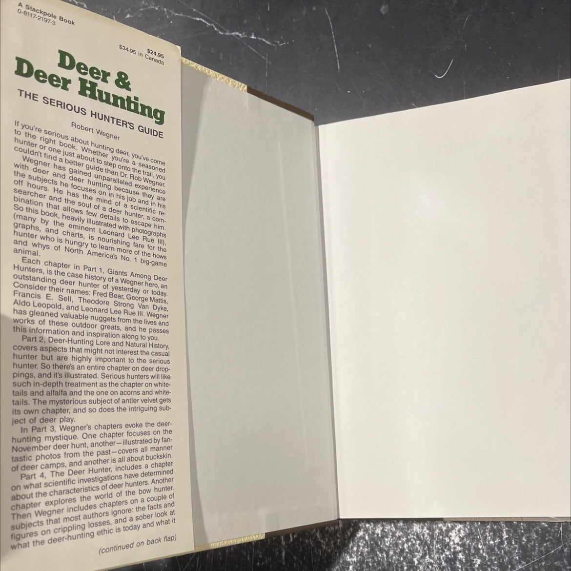 deer & deer hunting the serious hunter's guide book, by Robert Wegner, 1984 Hardcover image 4