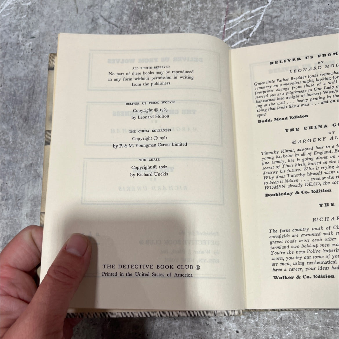 deliver us from wolves book, by leonard holton, 1963 Hardcover image 3