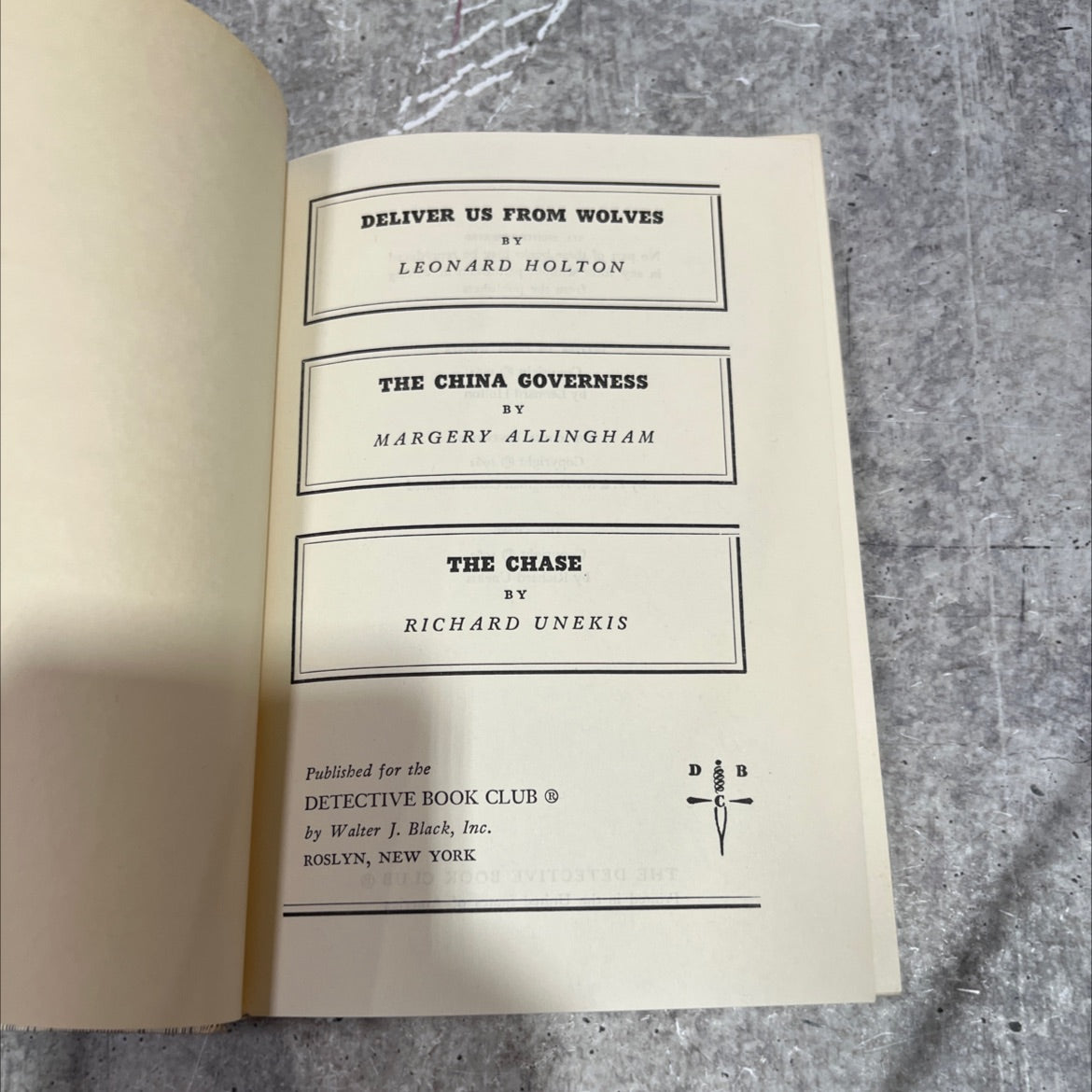 deliver us from wolves book, by leonard holton, 1963 Hardcover image 2