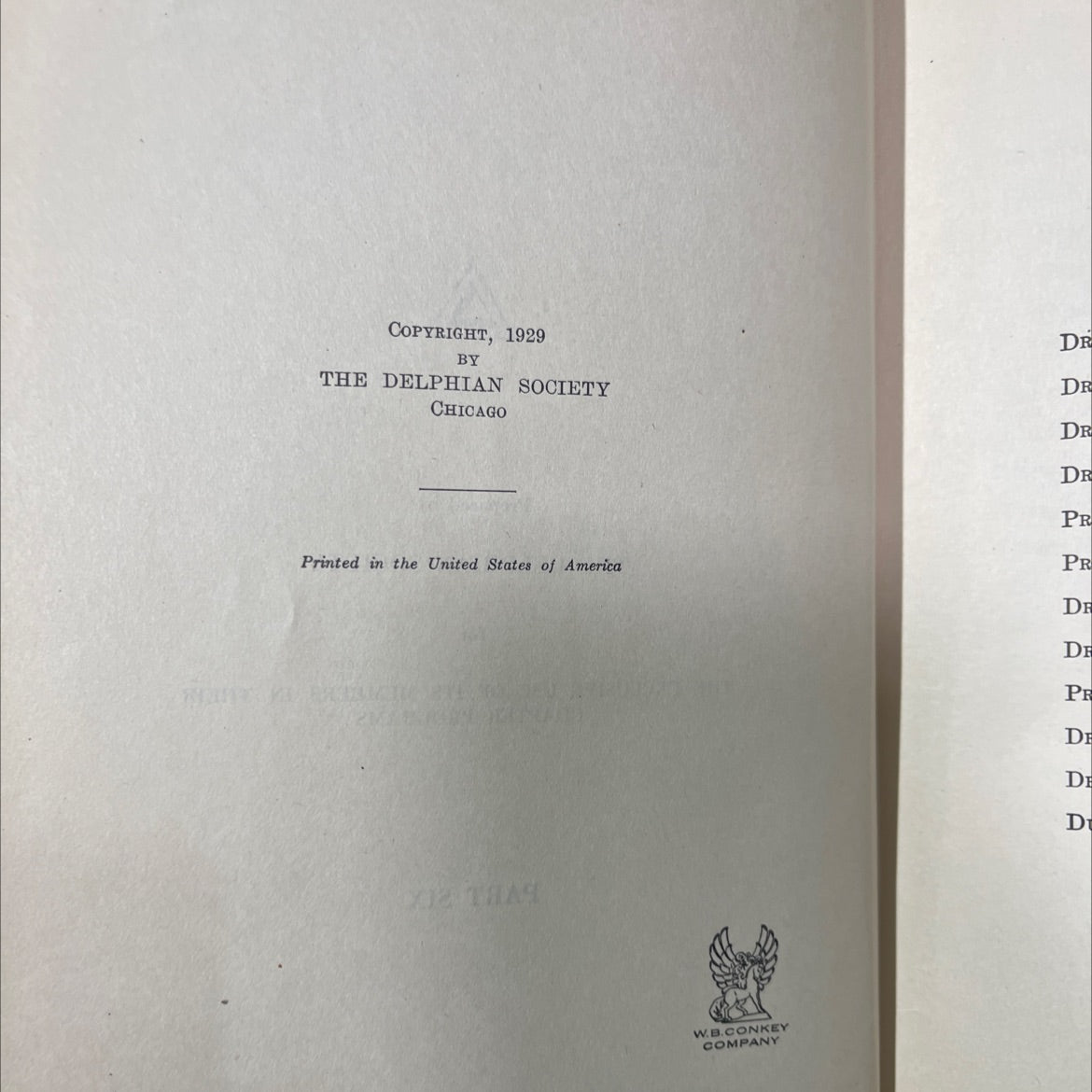 delphian text a book, by delphian society, 1929 Hardcover image 3