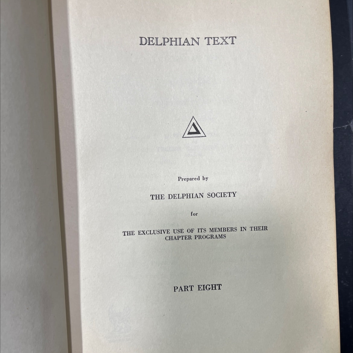 delphian text book, by the delphian society, 1929 Hardcover image 2