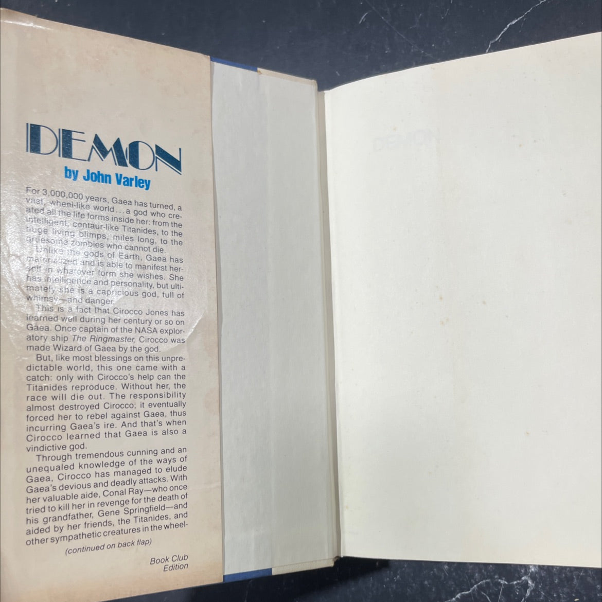 demon book, by John Varley, 1984 Hardcover image 4