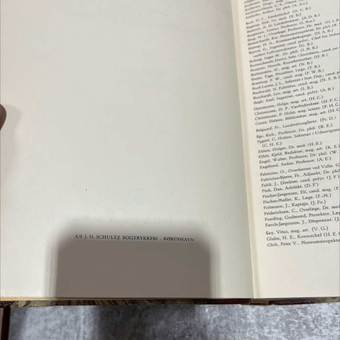 den lille salmonsen book, by A. W. Marke and Palle Raunkjær, 1939 Leather image 3