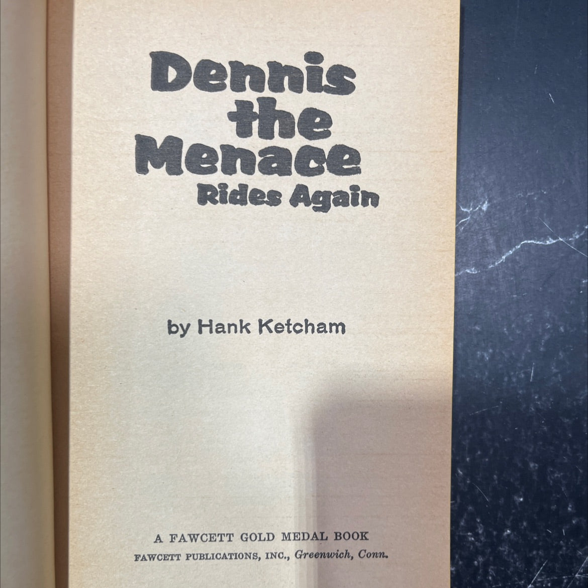 dennis the menace rides again book, by hank ketcham, 1960 Paperback image 2