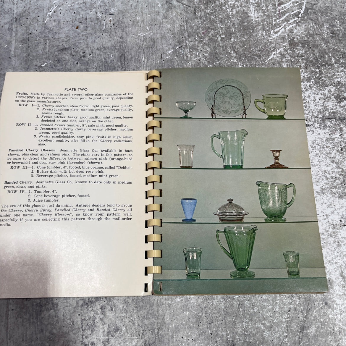 depression glass aa number one in color book, by sandra mcphee stout, 1970 Paperback image 4