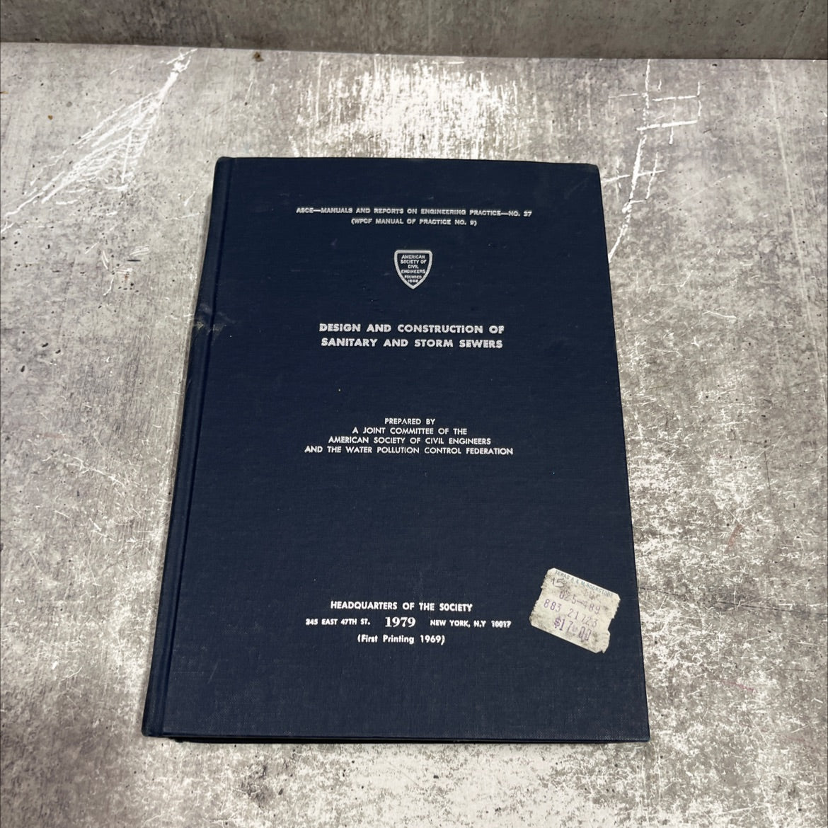design and construction of sanitary and storm sewers book, by joint committee of the american society of civil image 1