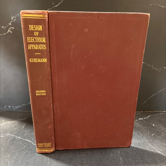 design of electrical apparatus book, by john h. kuhlmann, 1947 Hardcover image 1