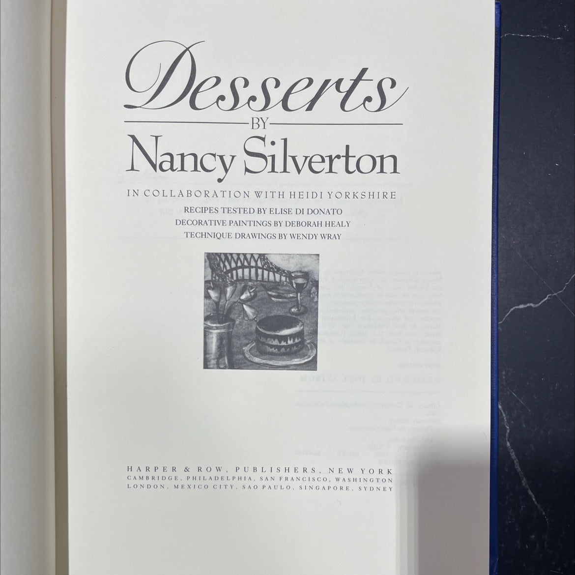 desserts book, by Nancy Silverton, 1986 Hardcover image 2