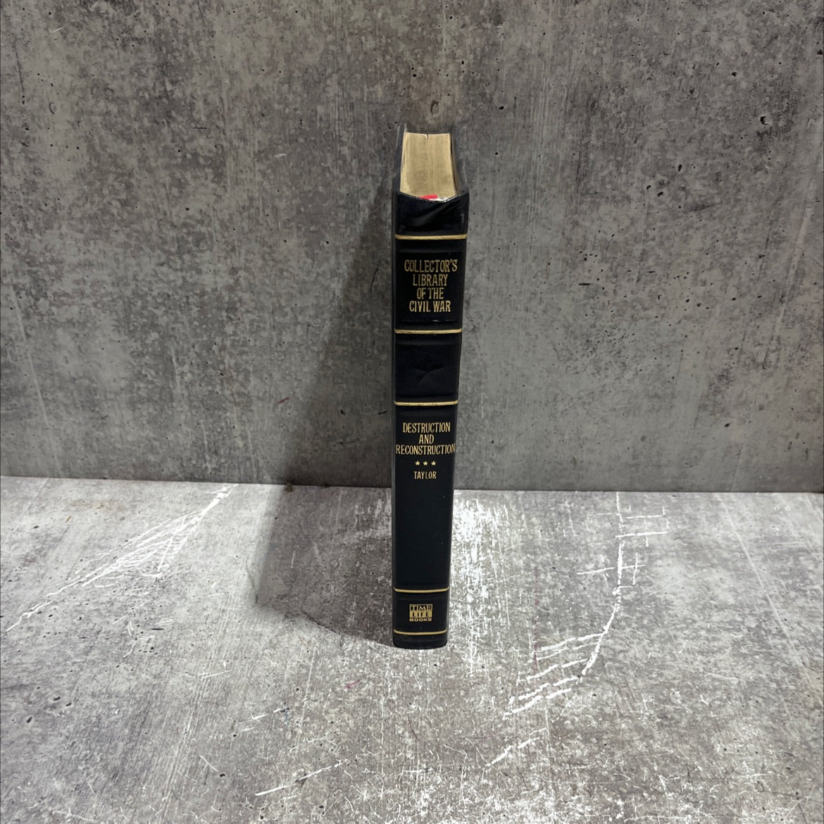 destruction and reconstruction: personal experiences of the late war book, by richard taylor, 1983 Leather image 4