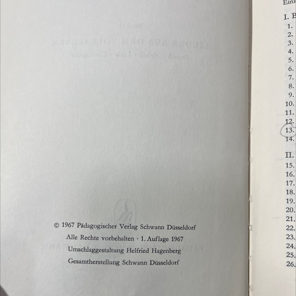 deutsche volkslieder book, by lutz röhrich and rolf wilhelm brednich, 1967 Hardcover image 3