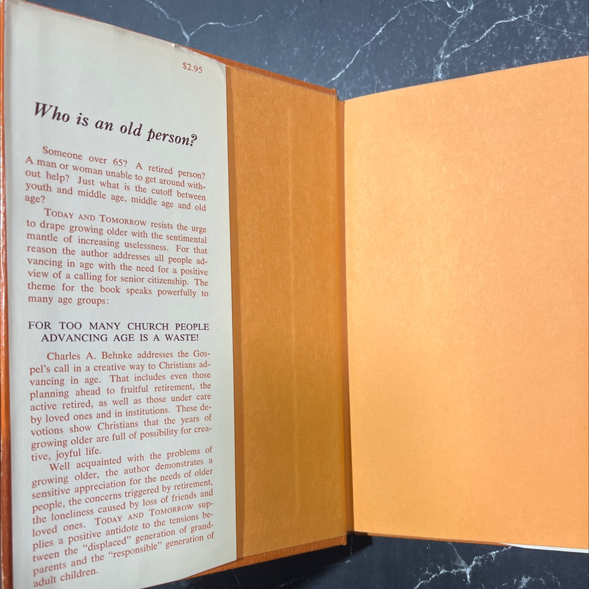 devotions for people who are growing with the years today and tomorrow book, by charles w. behnke, 1965 Hardcover image 4