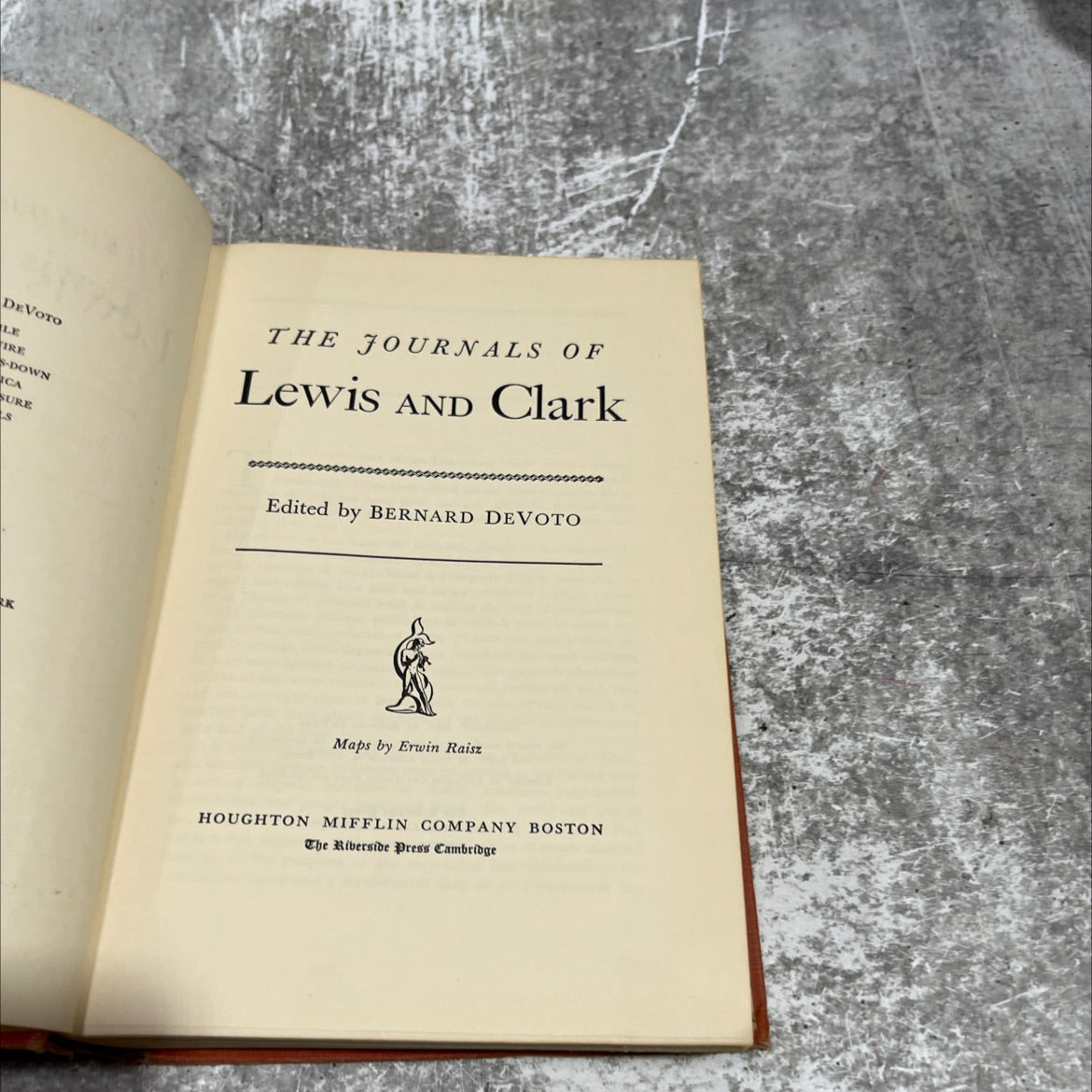 devoto le ire - down ca sure s the journals of lewis and clark book, by bernard devoto, 1953 Hardcover image 2