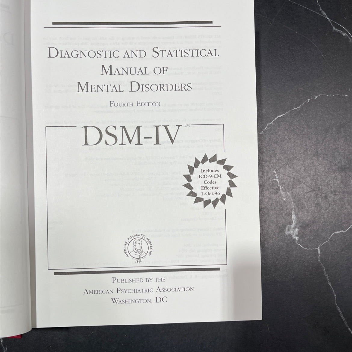 diagnostic and statistical manual of mental disorders fourth edition book, by American Psychiatric Association, 1994 image 2