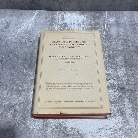 diagnostic procedures in veterinary bacteriology and mycology book, by G. R. Carter, 1984 Hardcover image 1