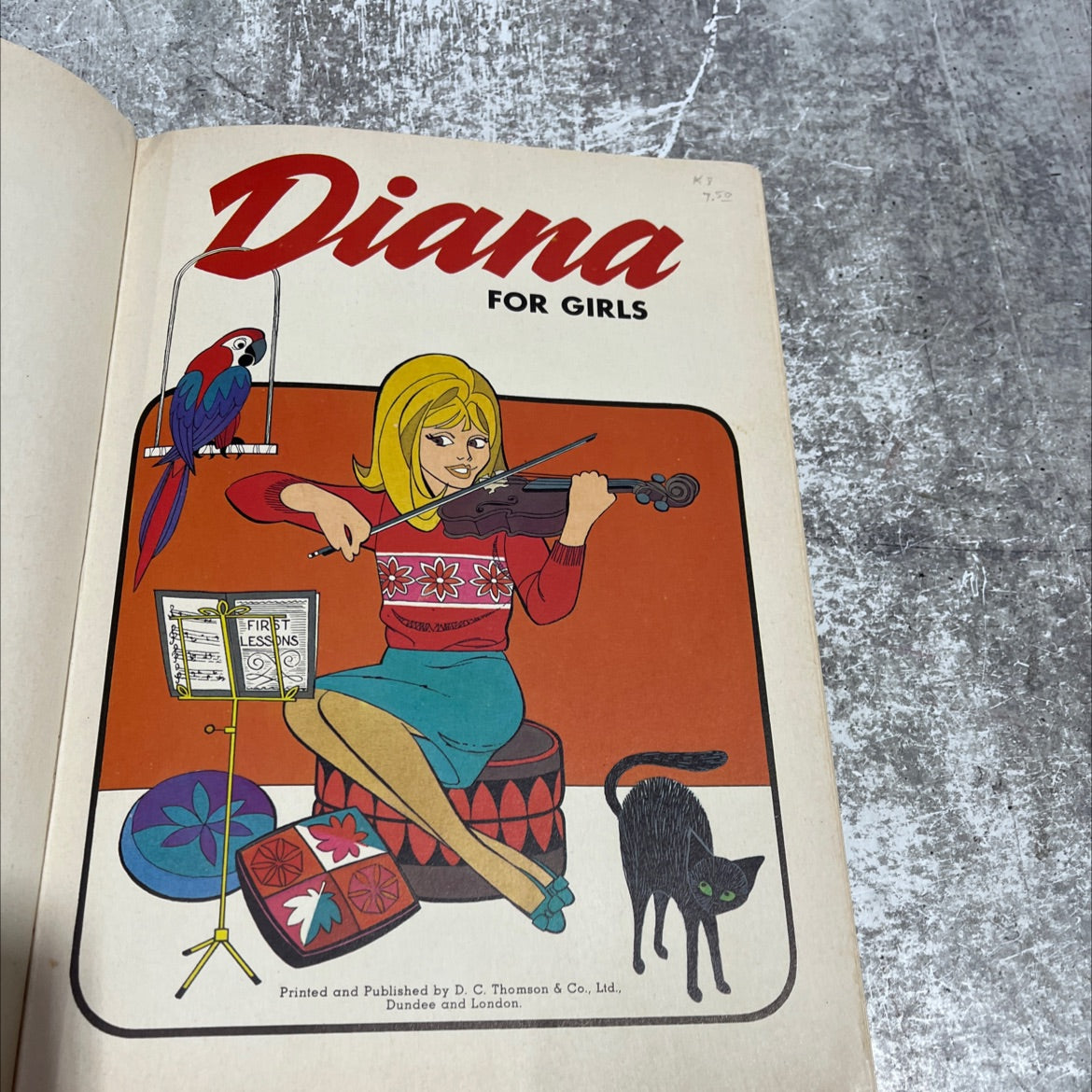diana for girls book, by unknown, 1967 Hardcover image 2
