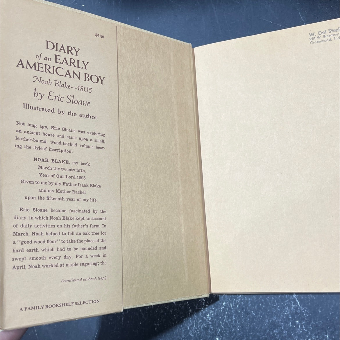 diary of an early american boy book, by eric sloane, 1962 Hardcover image 4