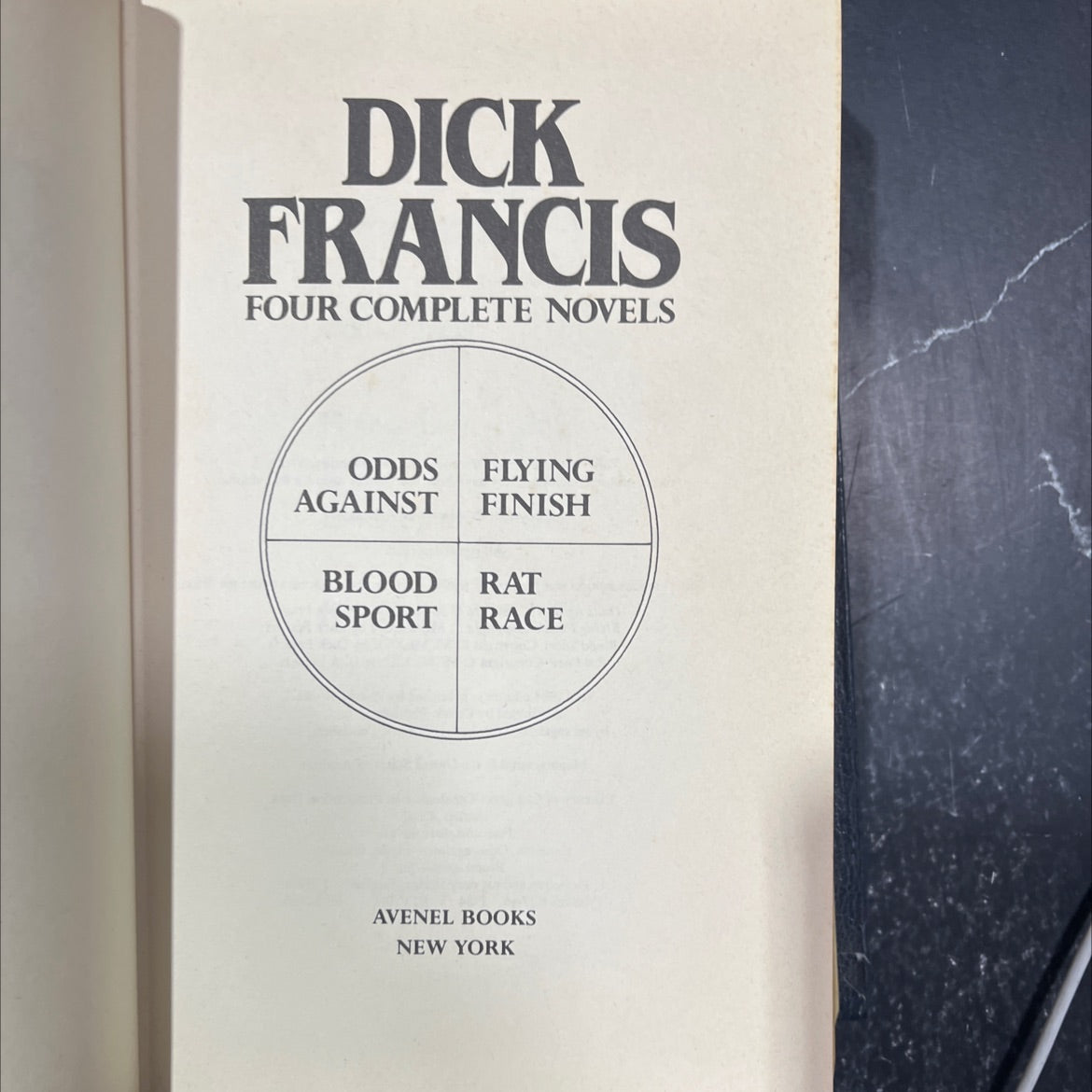 dick francis four complete novels book, by Dick Francis, 1984 Leather image 2