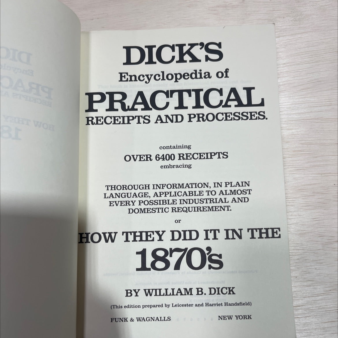 dick's encyclopedia of practical receipts and processes book, by william b. dick, 2018 Paperback image 2