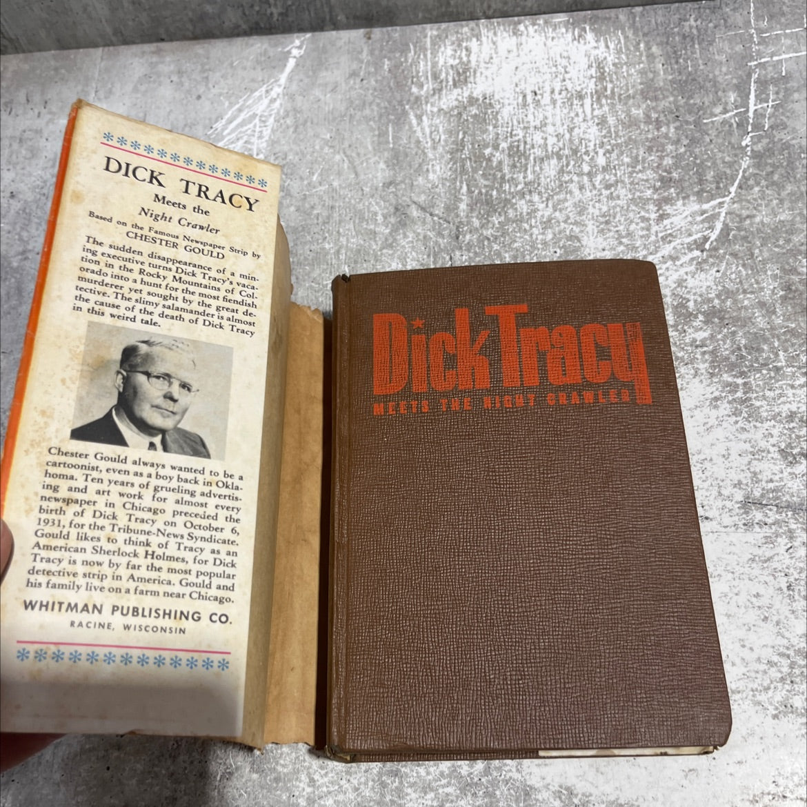 dick tracy meets the night crawler book, by chester gould, 1945 Hardcover image 4
