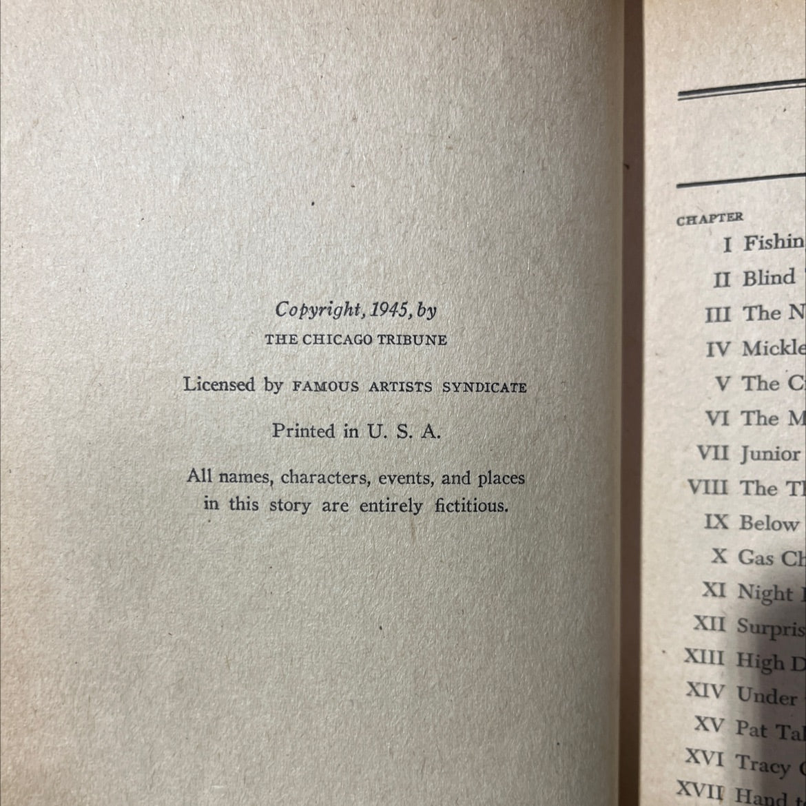 dick tracy meets the night crawler book, by chester gould, 1945 Hardcover image 3