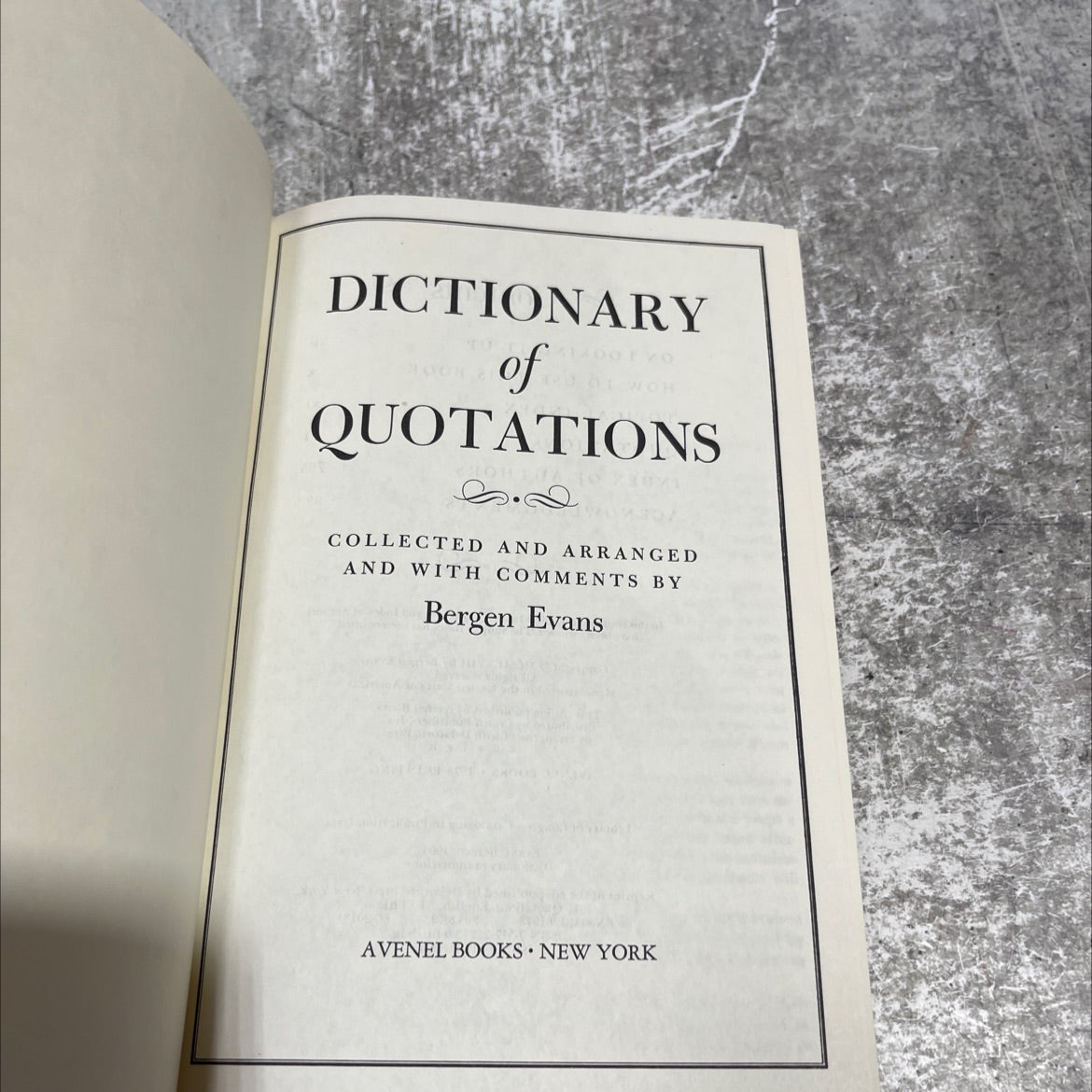 dictionary moor of quotations collected and arranged and with comments by bergen evans book, by Bergen Evans, 1978 image 2