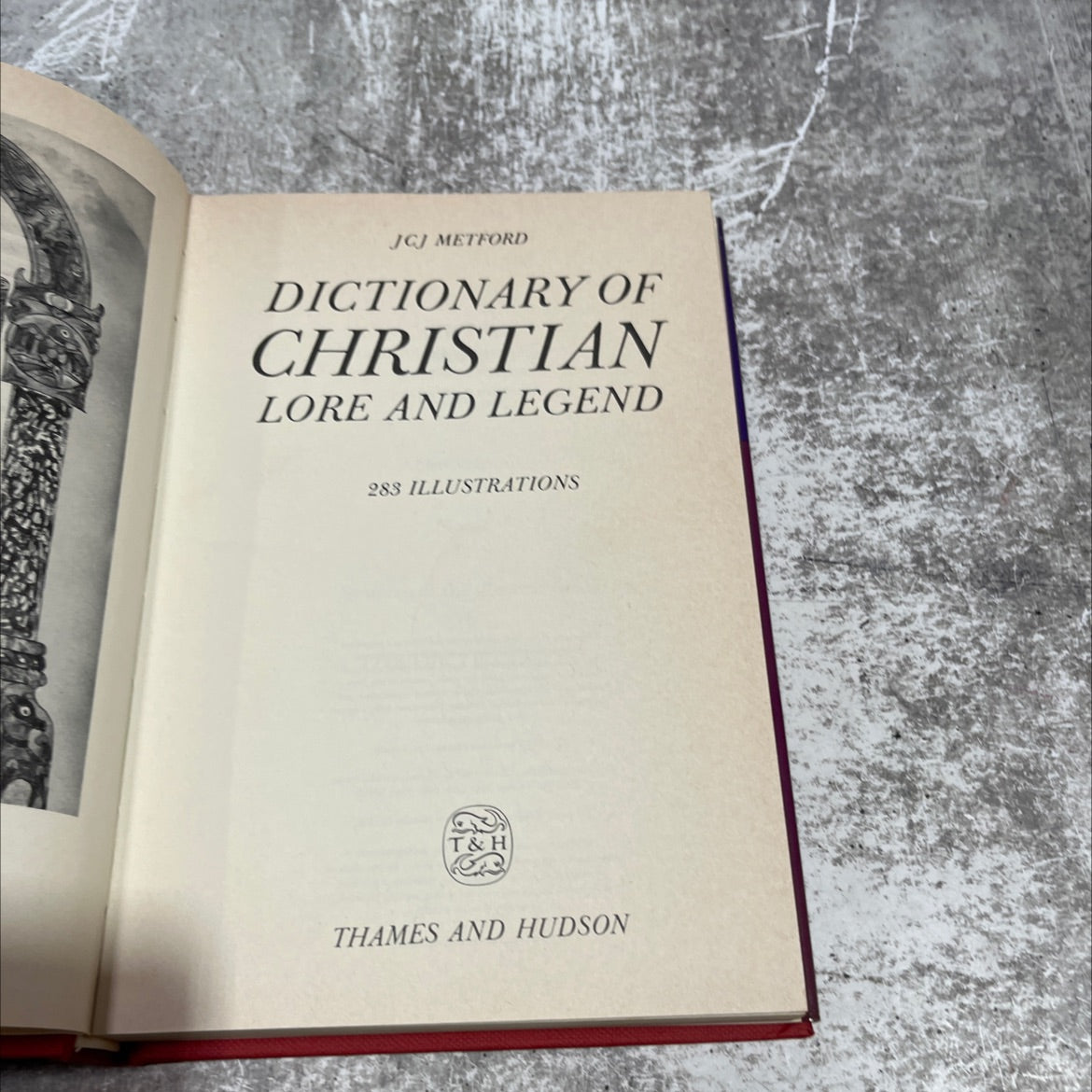 dictionary of christian lore and legend book, by jcj metford, 1983 Hardcover image 2