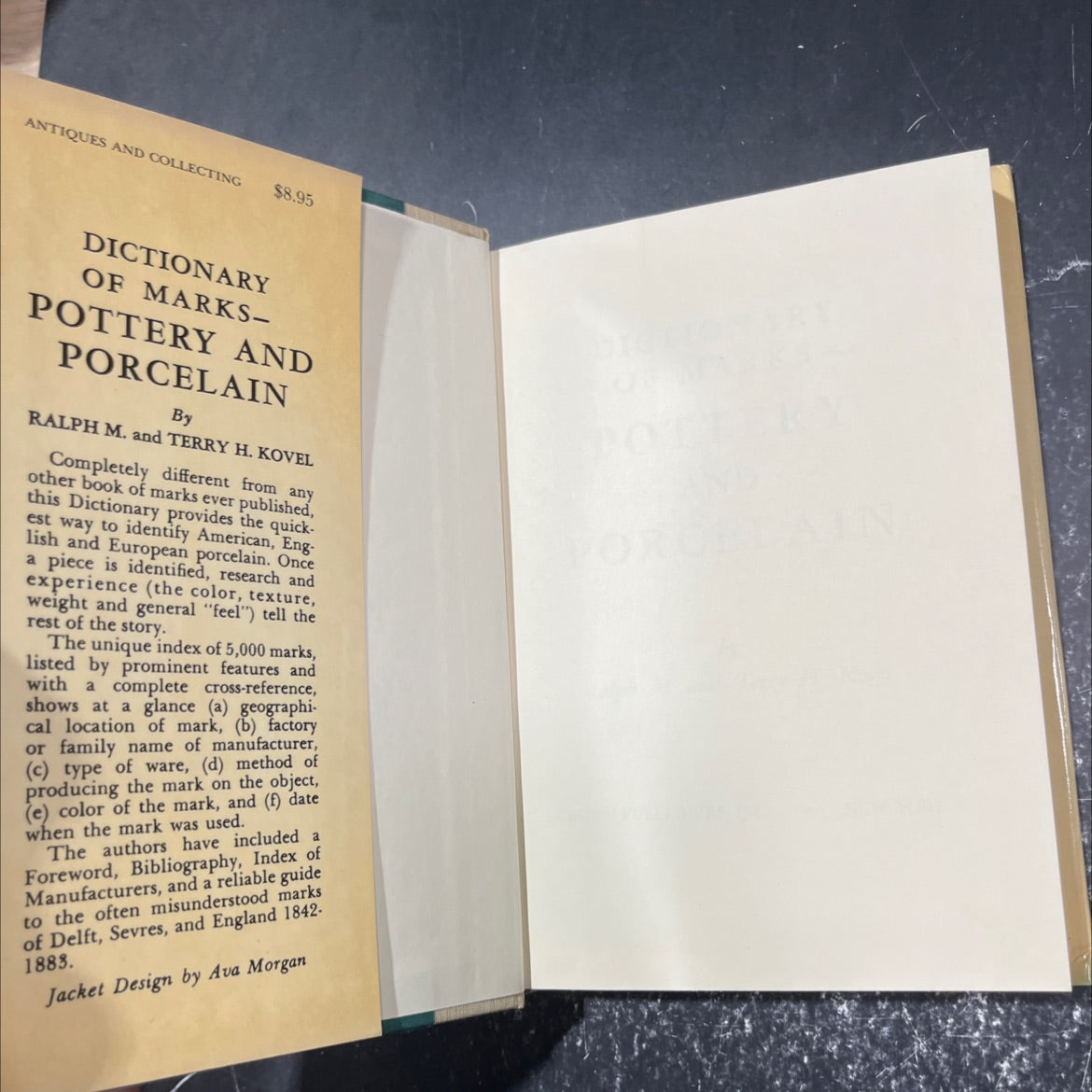 dictionary of marks pottery and porcelain book, by Ralph M. and Terry H. Kovel, 1953 Hardcover image 4