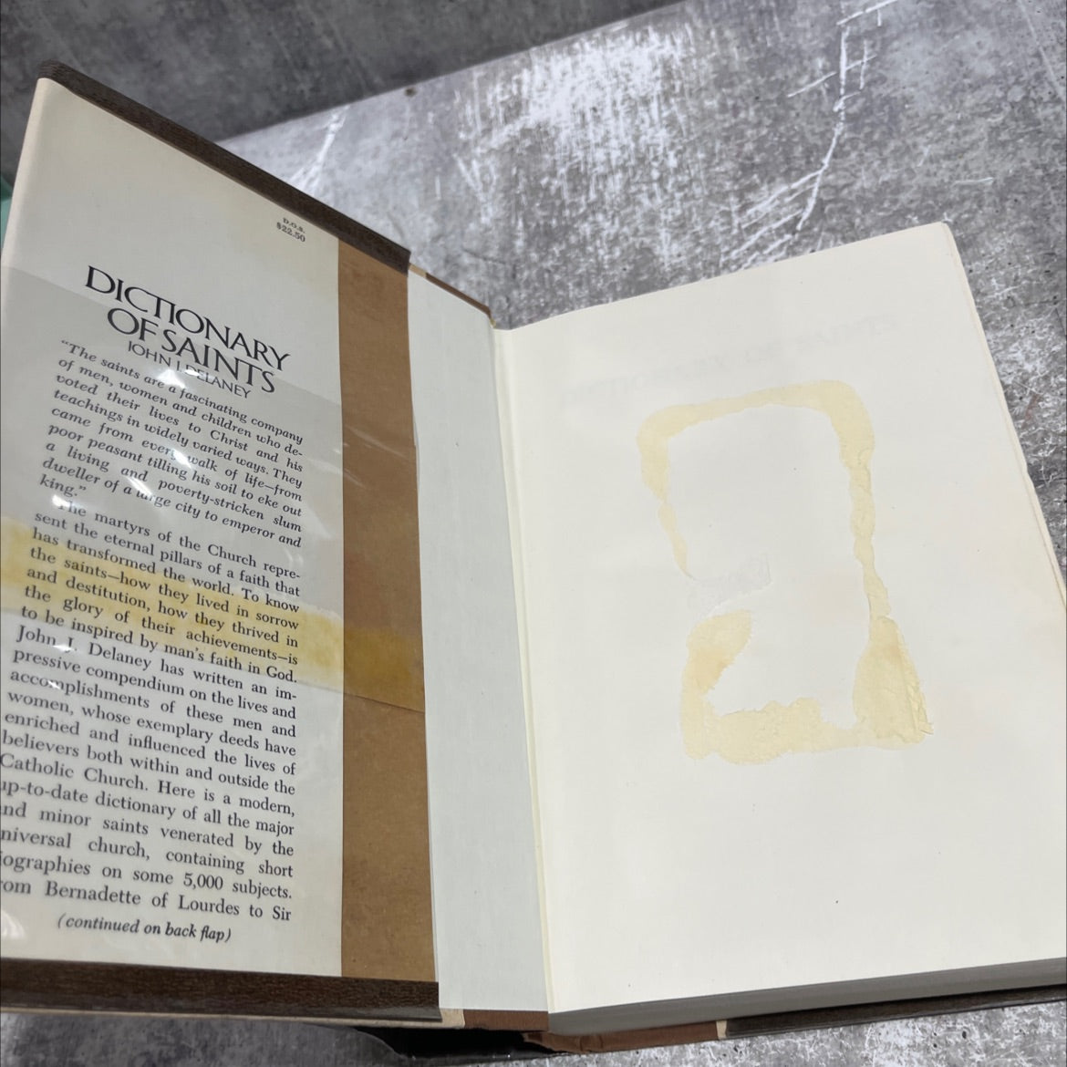 dictionary of saints book, by john j. delaney, 1980 Hardcover image 4