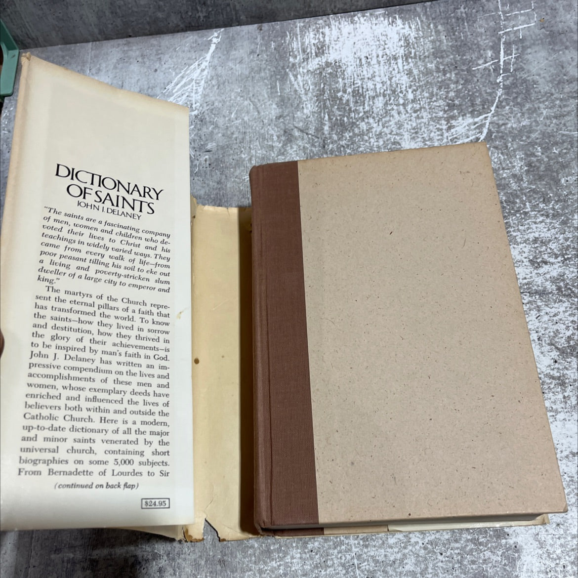 dictionary of saints book, by john j. delaney, 1980 Hardcover image 4
