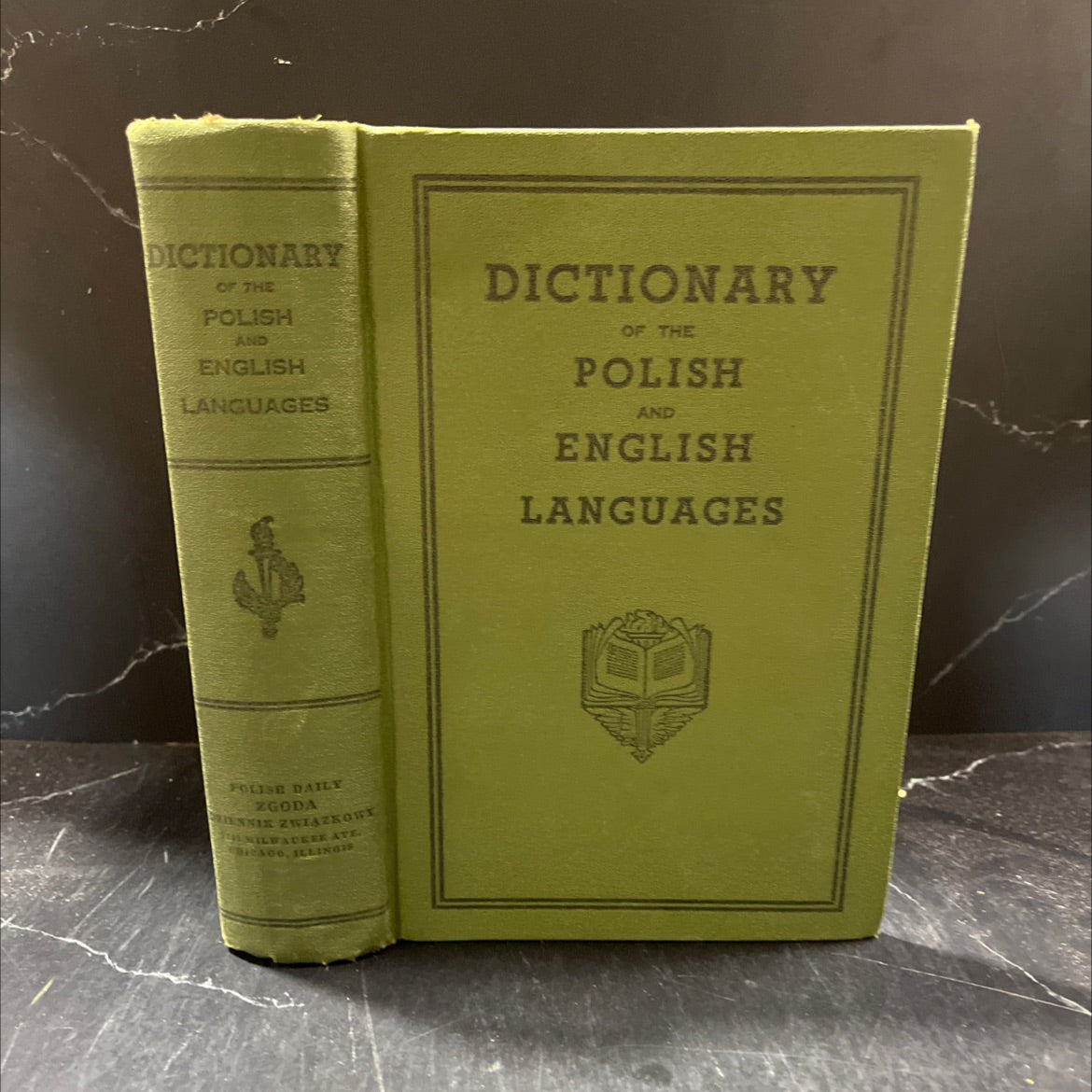 dictionary of the polish and english language book, by W. Kierst, Prof. O. Callier, 1944 Hardcover image 1