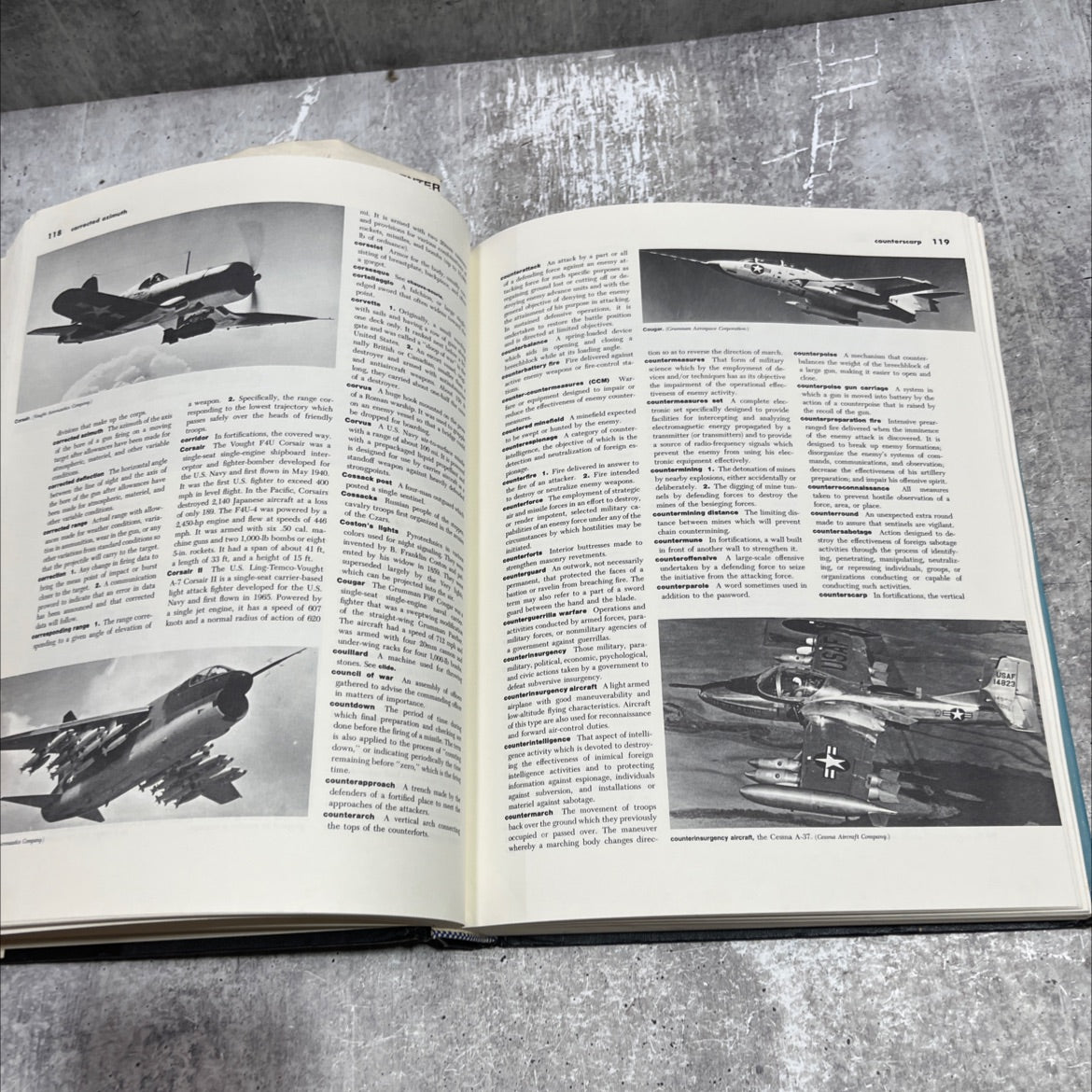 dictionary of weapons and military terms book, by John Quick, Ph.D., 1973 Hardcover image 4