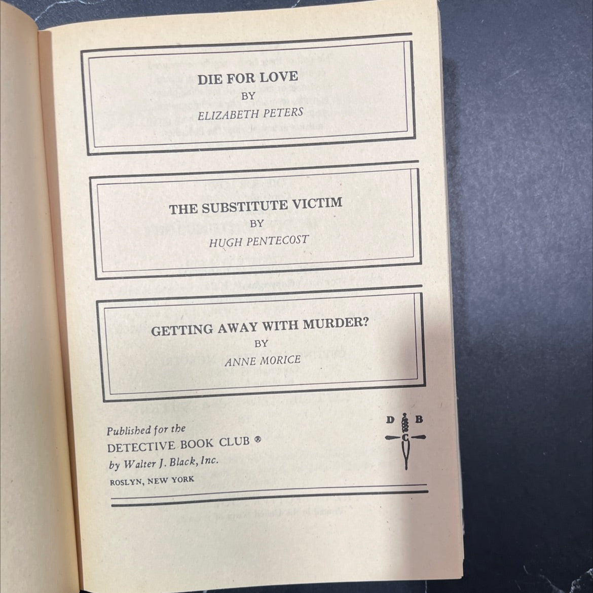 die for love book, by Elizabeth Peters, 1984 Hardcover image 2