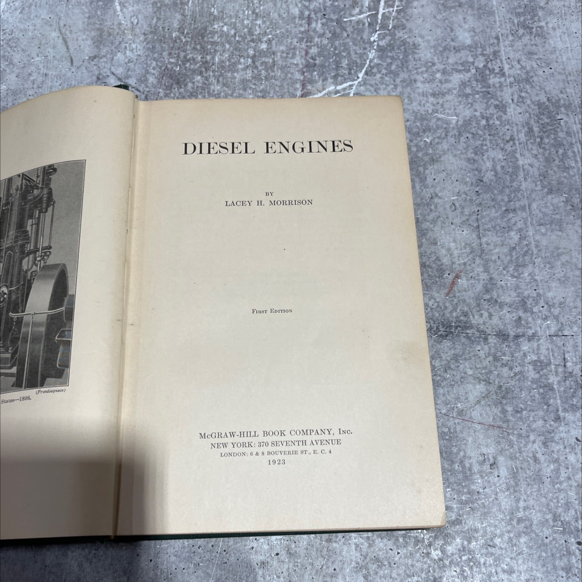 diesel engines book, by lacey h. morrison, 1923 Hardcover image 2