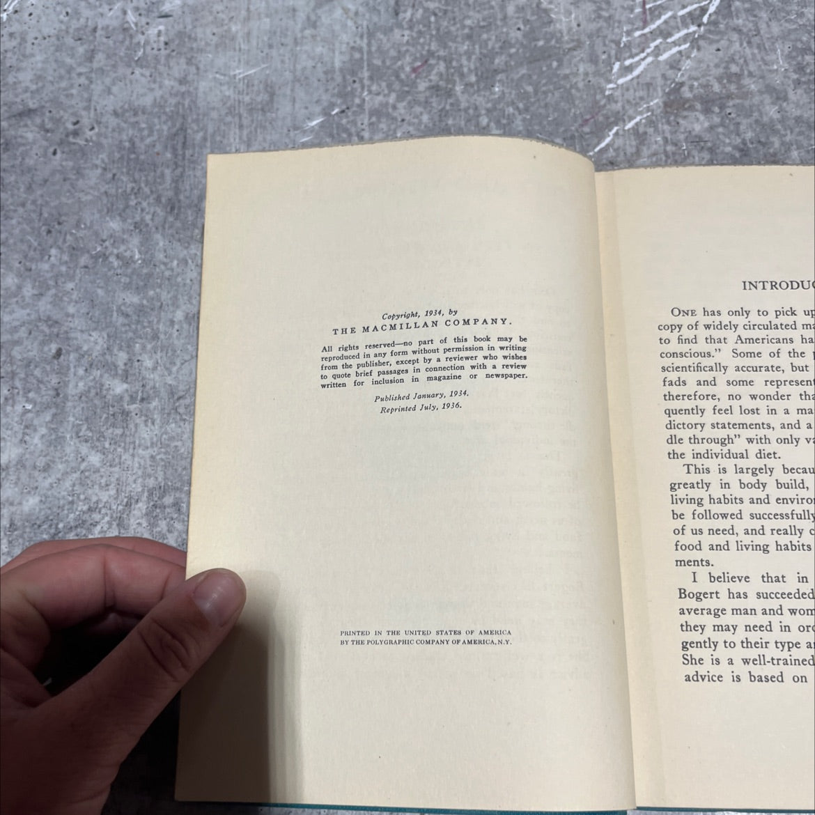 diet and personality fitting food to type and environment book, by l. jean bogert, 1936 Hardcover image 3