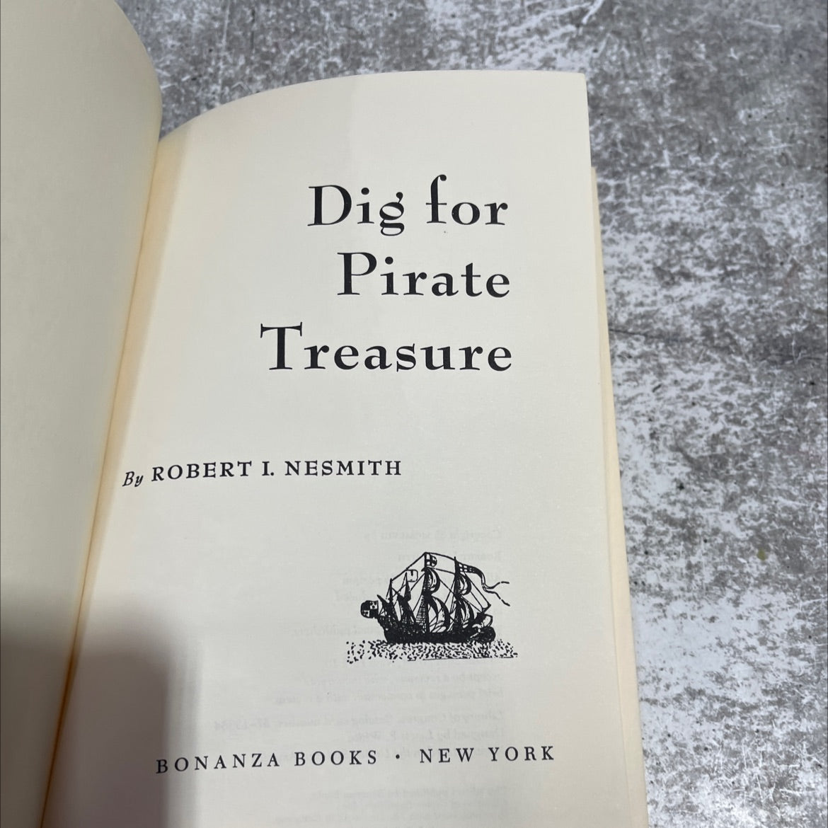 dig for pirate treasure book, by robert i. nesmith, 1958 Hardcover image 2