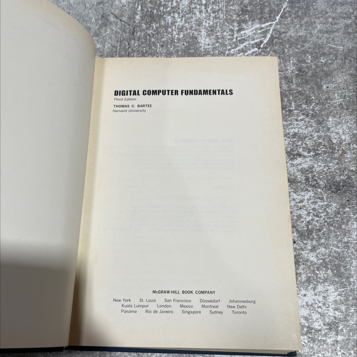 digital computer fundamentals book, by thomas c. bartee, 1972 Hardcover image 2
