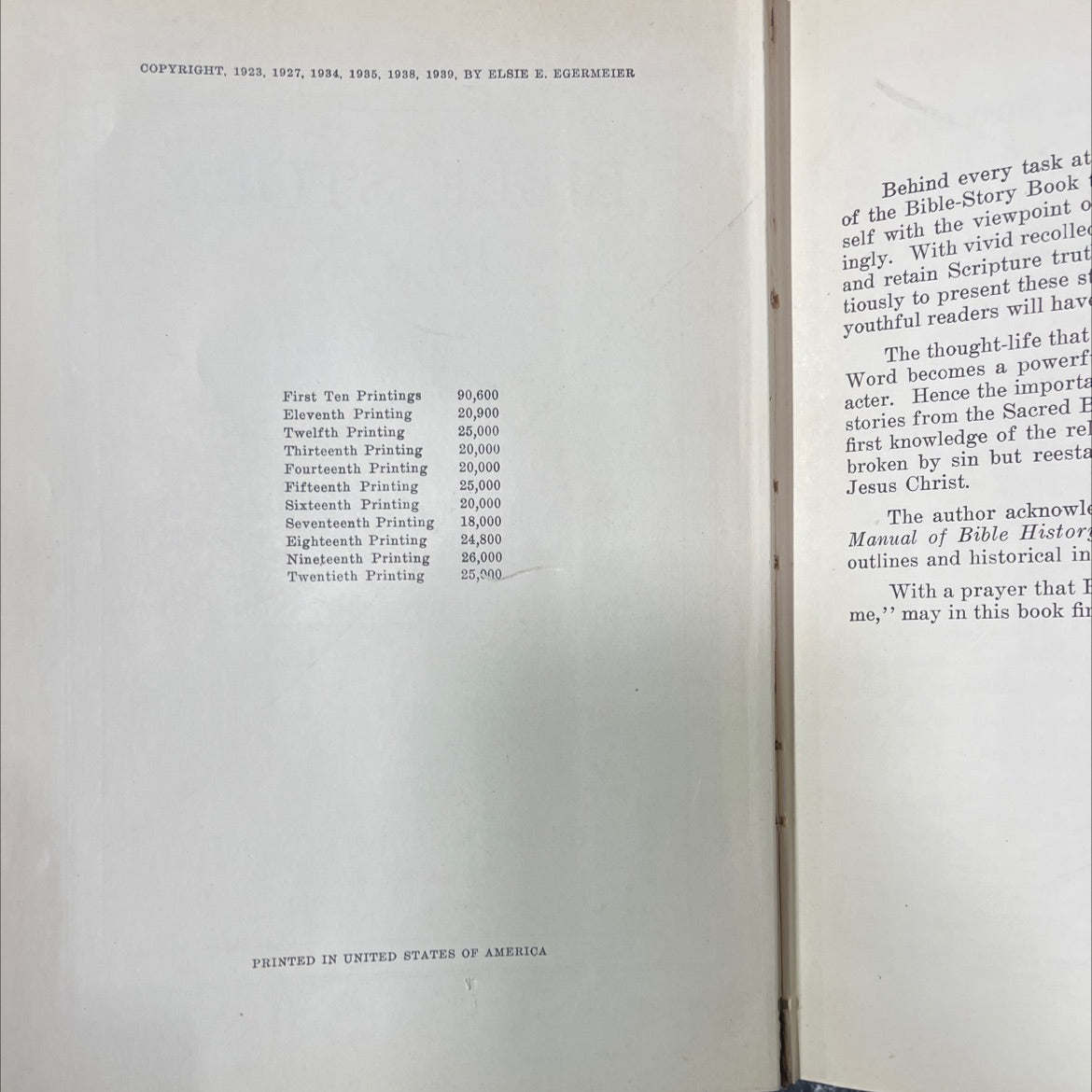 ding the baby moses book, by elsie e. egermeier, 1989 Hardcover image 3