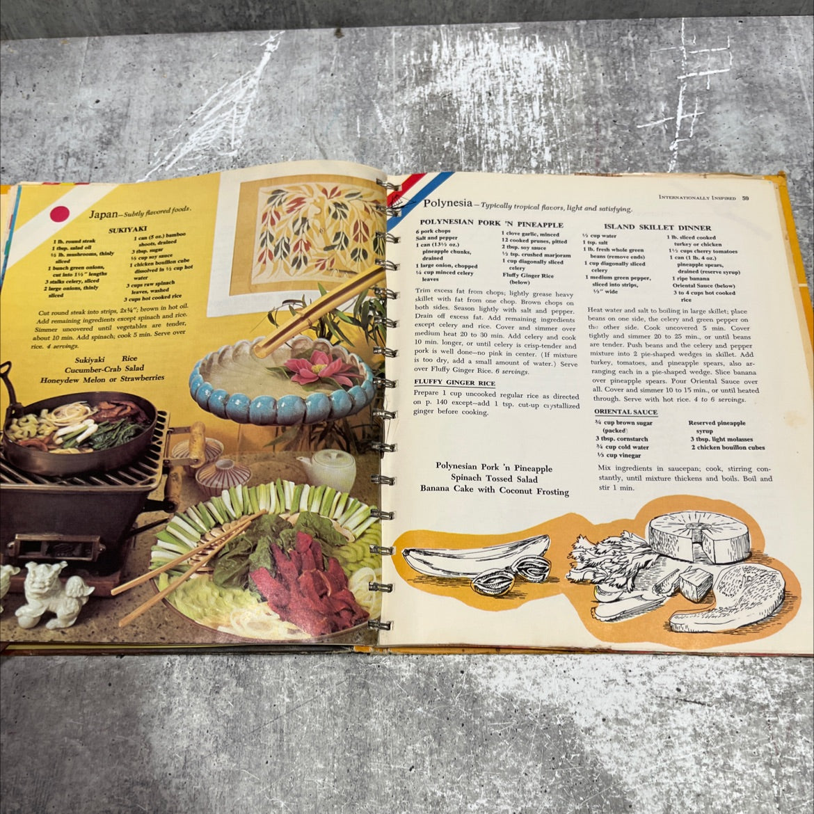 dinner in a dish cookbook book, by unknown, 1973 Hardcover image 4