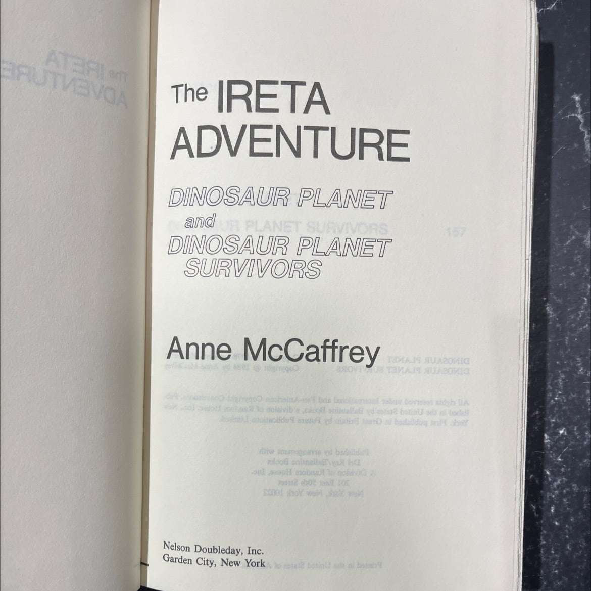 dinosaur planet survivors book, by Anne McCaffrey, 1984 Hardcover image 2