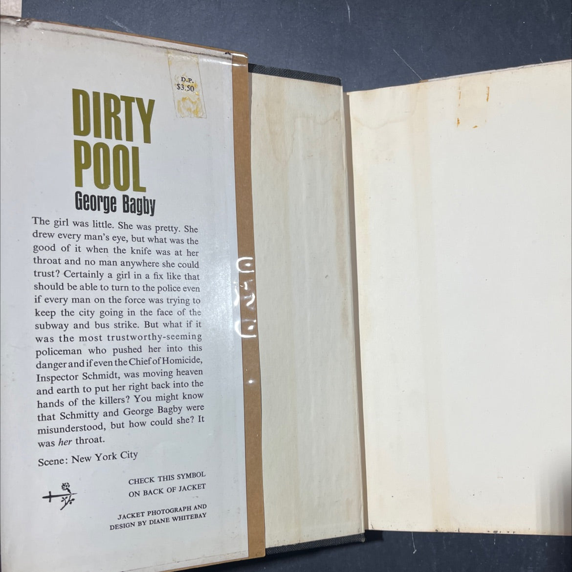 dirty pool book, by george bagby, 1966 Hardcover image 4